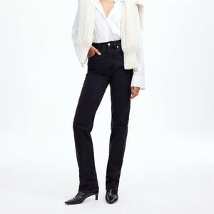 Madewell Women's High-Rise 90’s Straight Jeans Black Wash Size 26